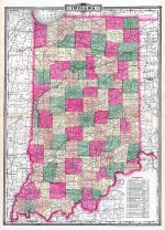 Indiana State Map, Allen County 1898
